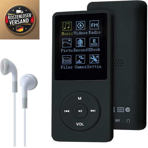 Mp3 player 8gb schwarz - 8gb,