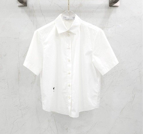 Dior crop button - dior, crop-button-up-bluse