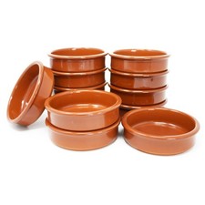 12er Set Tapas Schalen Braun