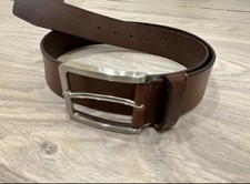 Hugo Boss Gürtel Braun 85cm 32inches Ledergürtel, pflanzlich gegerbtes Kuhleder