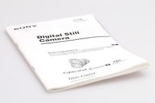 Original SONY Bedienungsanleitung für die SONY Cyber-shot DSC-F505V
