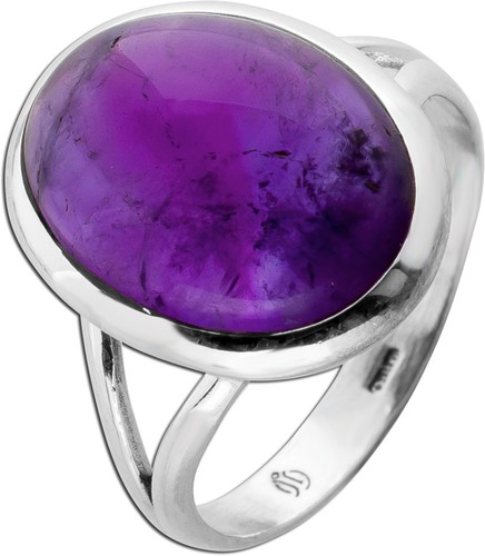 Amethyst ring silber 925 lila - 925,