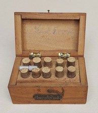 Furnituren Kiste GEORG JACOB LEIPZIG Holz Schatulle Uhren Ersatzteile alt antik