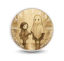  Ghostly Stroll - Whispers of Kindness Coloured 1oz Fine Silver Coin