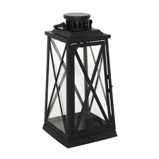 Laterne HARBOUR schwarz aus