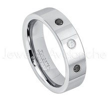 0.21ctw White & Black Diamond