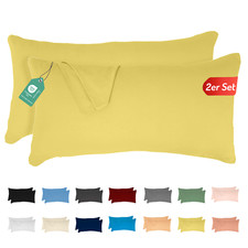 Kissenbezug Kissenhülle 2er Set Jersey Baumwolle 40x40 40x60 40x80 40x145 80x80