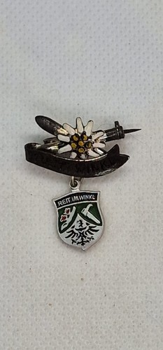 Vintage souvenir brosche reit - souvenir,