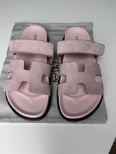 [Closet Cleaning] HERMÈS Chypre Sandals, Pink Porcelain suede, Size 42 (Fits 41)