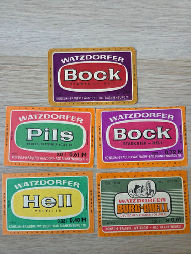 Neue serie 5 bieretiketten - serie,