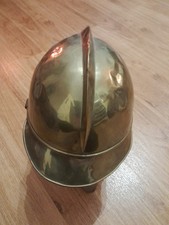 Feuerwehrhelm - antik - Messing