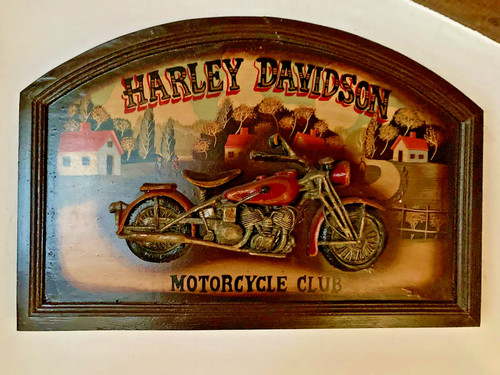Harley davidson massives holz - davidson,