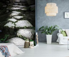 3D Stein Straße Q1479 Tapete