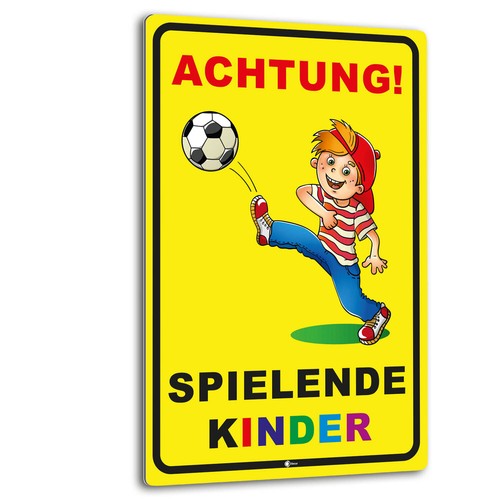 Hinweisschild achtung - hinweisschild, "achtung