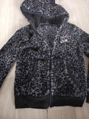 Sweatjacke leopard dunkelgrau - sweatjacke,