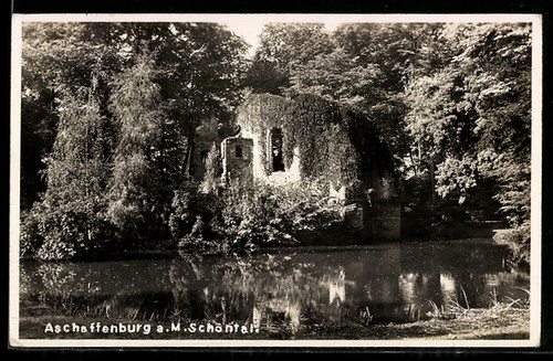 Ansichtskarte aschaffenburg - ansichtskarte, a