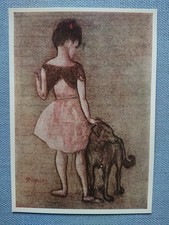 alte Ansichtskarte Postkarte AK Pablo Picasso Mädchen mit Hund Verlag der Kunst