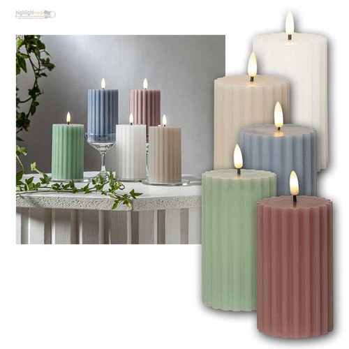 Led wachs kerze stripe - led, mit