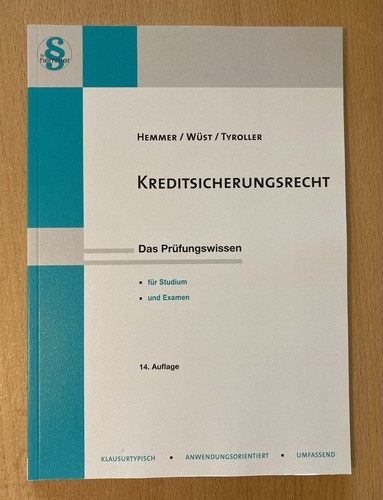 Kreditsicherungsrecht skript - -,