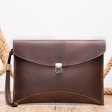 Herren Leder Clutch Tasche