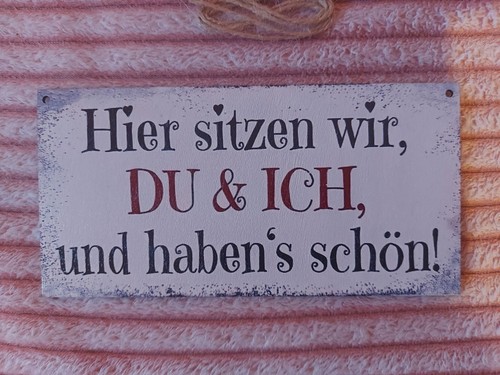 Holzschild mit spruch neu - holzschild,