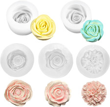 5 Stück Silikonform Blumen