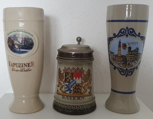 Bierkrüge bayern kapuziner - 3x,