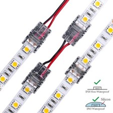2 PIN LED Verbinder Strip zu Strip Streifen an Kabel für 10mm Streifen 2 polig
