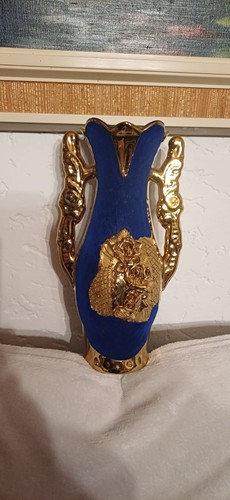 Kobaltblaue blumenvase - kobaltblaue,