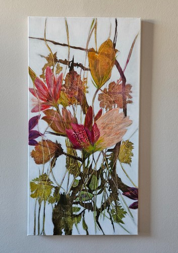 Acrylbilder handgemalt blumen - acrylbilder,