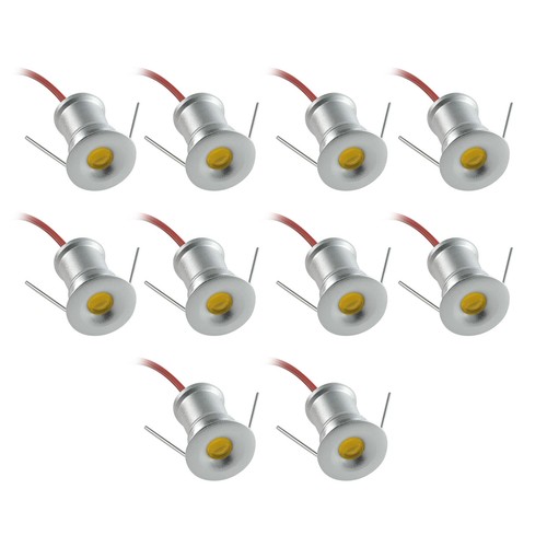 10x einbaustrahler led - einbaustrahler,