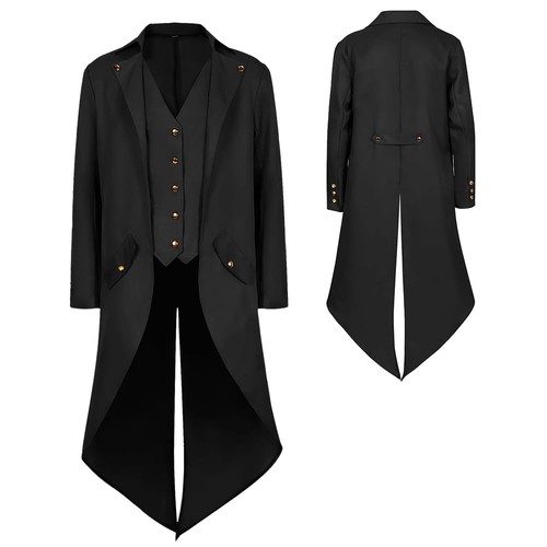 Herren frack mantel steampunk - frack,