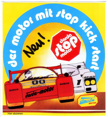 Darda motor aufkleber - darda, der