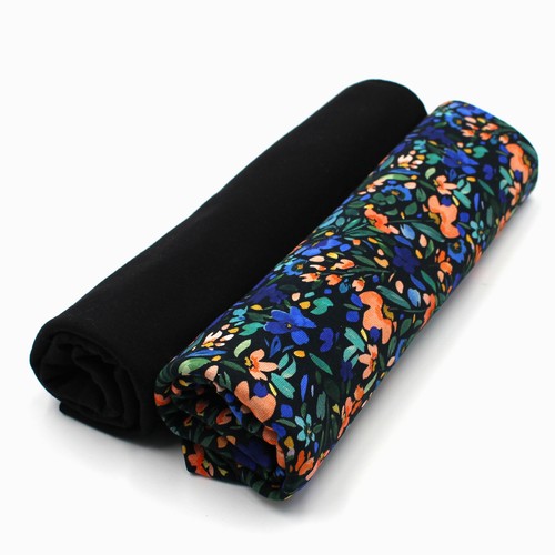 Wild flower jerseystoff - wild,