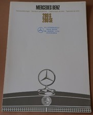 Prospekt Mercedes 280 S, 280 SE, W 108, Serienpolsterungen von 1968, 4 Seiten