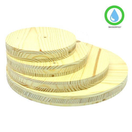 Holzscheibe - 1x,