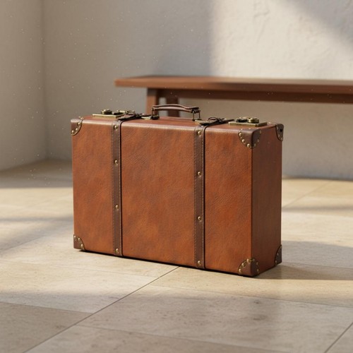 Vintage lederkoffer - vintage,