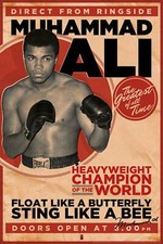 Muhammad Ali Poster Vintage - Boxen Legende Retro Plakat Hochformat 61 x 91,5 cm