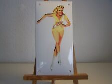 Veedol Pinup Vintage Reklame Schild  Emaile