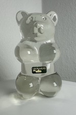 Leonardo Glasbär 16cm | Vintage Massives Glas | Gummi Bär Deko Figur