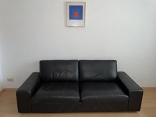 IKEA Ledercouch Sofa Zweisitzer Schwarz/Braun 220cm X 100cm aus EG Berlin