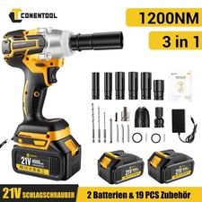 Akku Schlagschrauber Elektrischer Drehschlagschrauber 1200Nm Kfz Reifenwechse DE