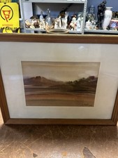 Original gerahmtes Pastell auf