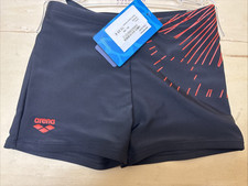 ARENA Jungen Trick Jr Short Badeanzug Badehose Bade-Shorts GR:140 Schwarz