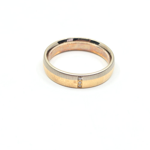 585 goldring mit brillanten - brillanten, 3x
