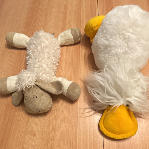 2er set stoff plüschtiere - set, stoff-