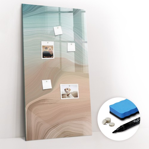 Magnettafel glas mit marker - magnettafel,
