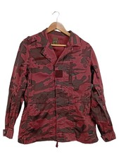G-Star RAW Damen Jeansjacke S Rot Camouflage Casual