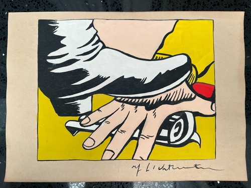 Roy lichtenstein - roy, (handarbeit)