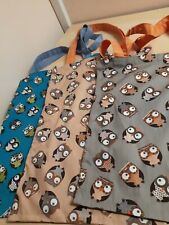 Stofftasche Einkaufstasche Stoffbeutel * Handmade * Eulen, versch. Farben SALE